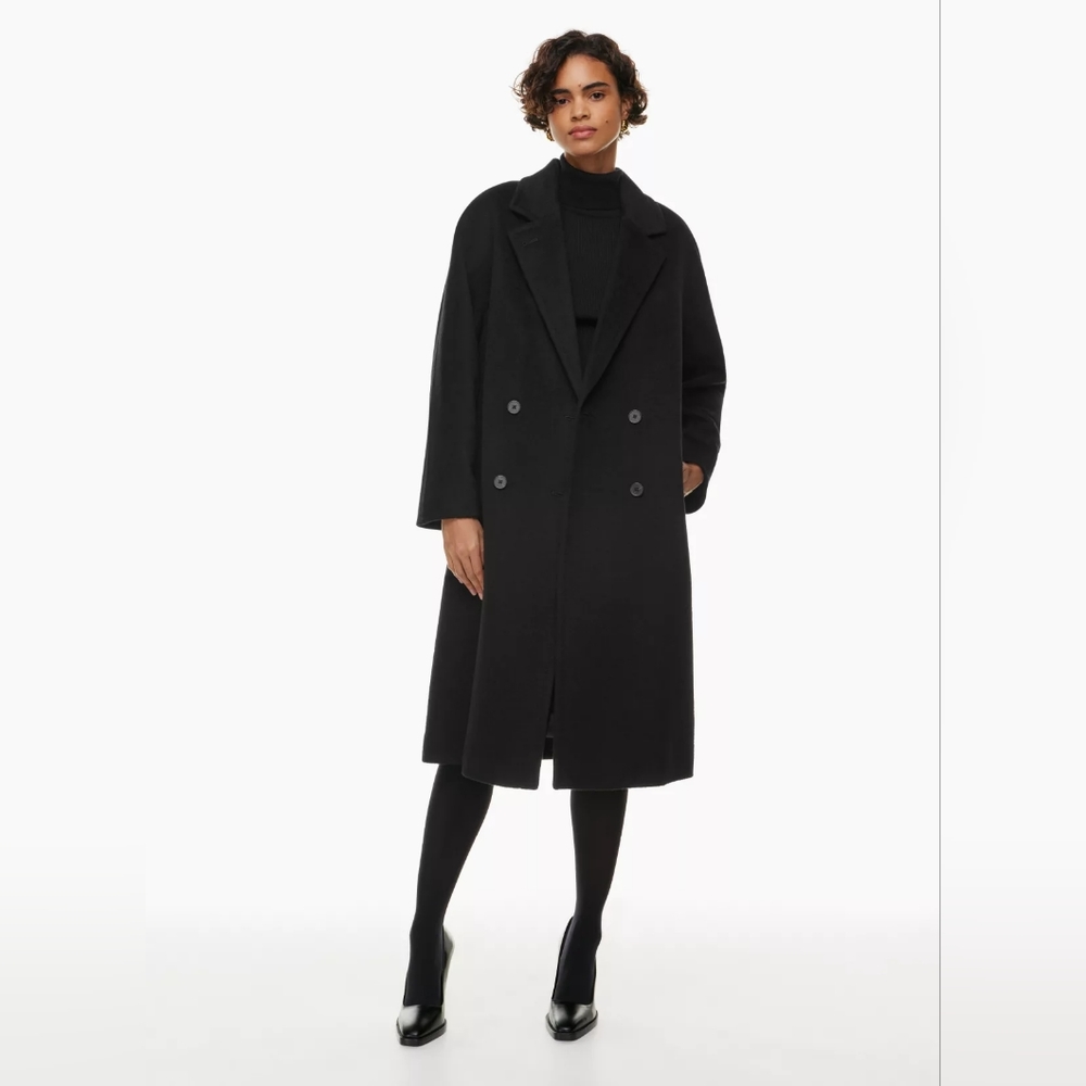 ARITZIA Slouch Coat Black XS Regular RRP $398